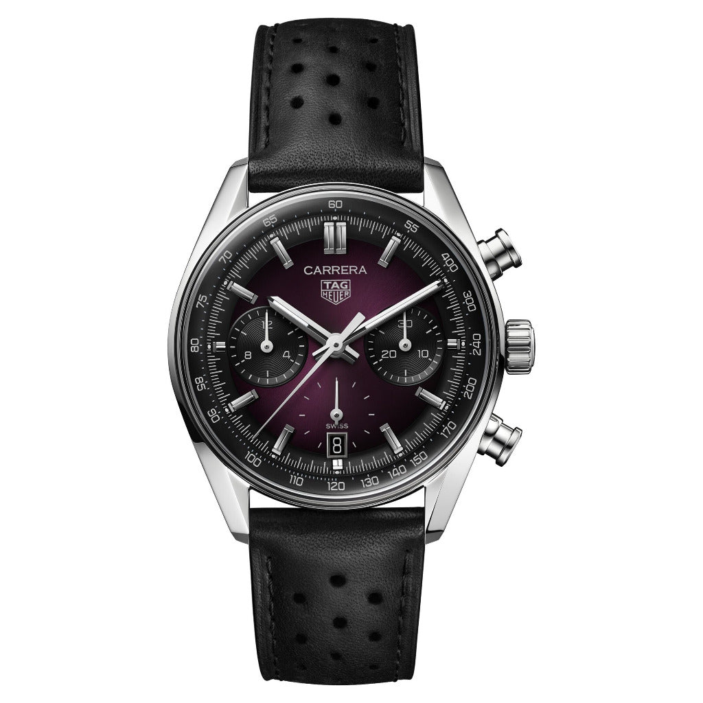 Tag Heuer Carrera Chronograph Date Purple 39mm Watch CBS2219.FC6607
