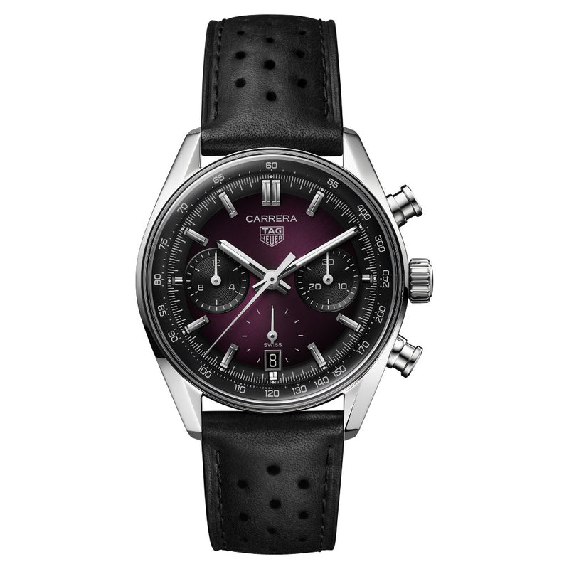 Tag Heuer Carrera Chronograph Date Purple 39mm Watch CBS2219.FC6607