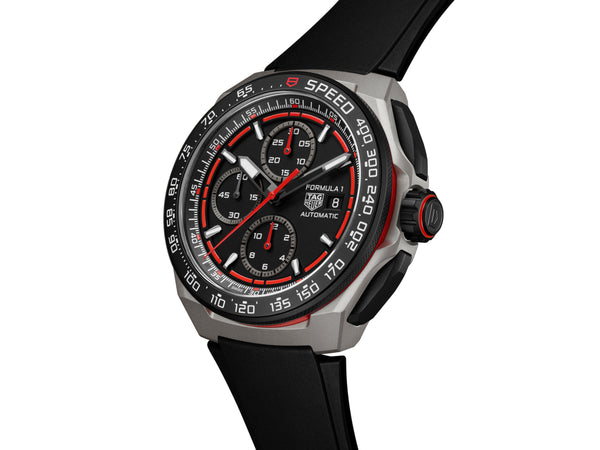 Tag Heuer Formula 1 Chronograph Black Automatic, 44mm, Titanium Watch CBZ2082.FT8096
