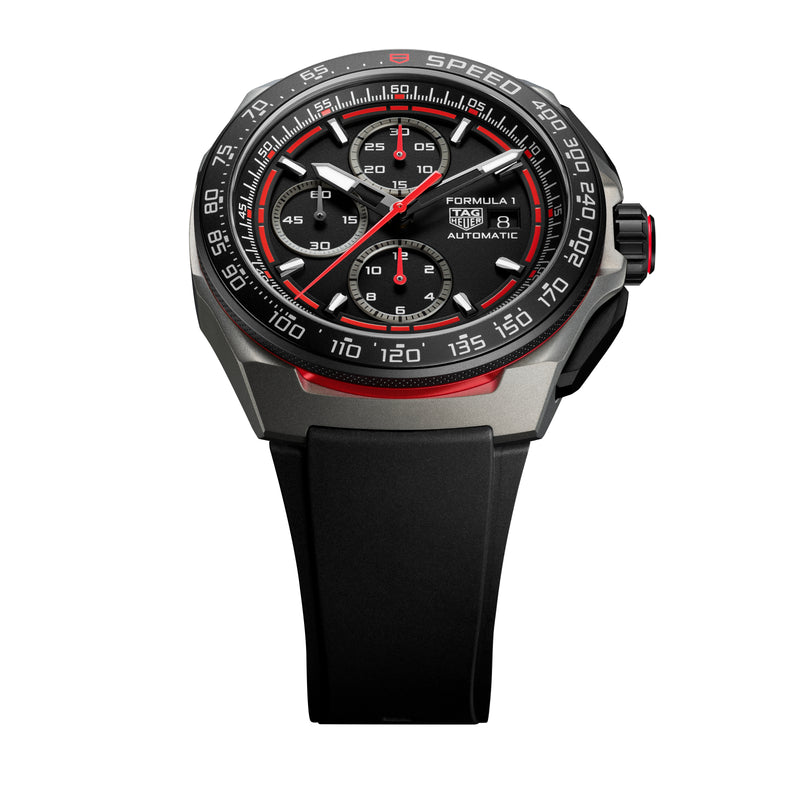 Tag Heuer Formula 1 Chronograph Black Automatic, 44mm, Titanium Watch CBZ2082.FT8096