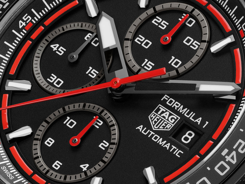 Tag Heuer Formula 1 Chronograph Black Automatic, 44mm, Titanium Watch CBZ2082.FT8096