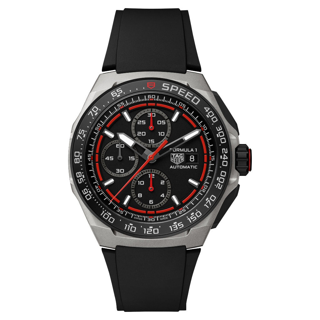 Tag Heuer Formula 1 Chronograph Black Automatic, 44mm, Titanium Watch CBZ2082.FT8096