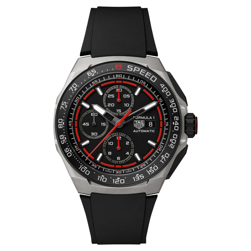Tag Heuer Formula 1 Chronograph Black Automatic, 44mm, Titanium Watch CBZ2082.FT8096