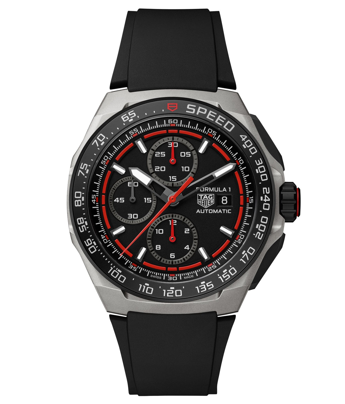 Tag Heuer Formula 1 Chronograph Black Automatic, 44mm, Titanium Watch CBZ2082.FT8096