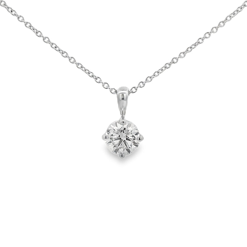 Diamond 18ct White Gold 1.00ct Round Brilliant Cut Pendant