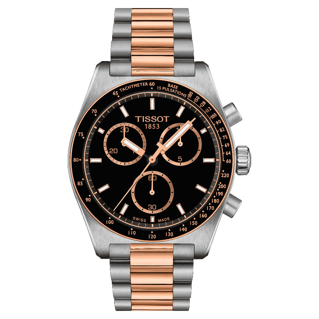 Tissot PR516 Quartz Chronograph Rose & Steel 40mm Watch T1494172205101