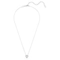 Swarovski Ariana Grande x Swarovski pendant, Mixed cuts, Heart, White, Rhodium plated