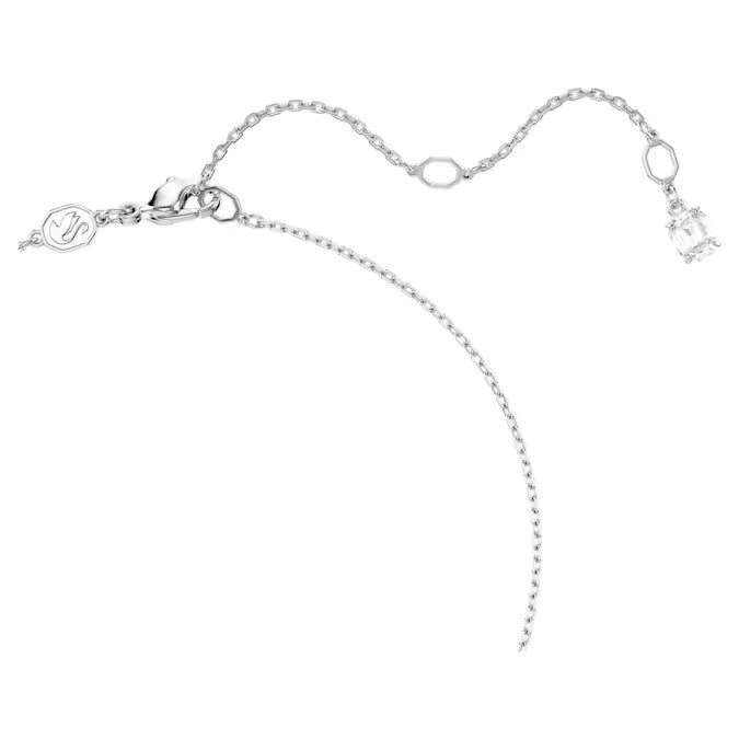 Swarovski Ariana Grande x Swarovski pendant, Mixed cuts, Heart, White, Rhodium plated
