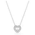 Swarovski Ariana Grande x Swarovski pendant, Mixed cuts, Heart, White, Rhodium plated