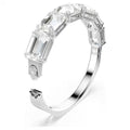 Swarovski Millenia bangle, Octagon cut, White, Rhodium plated