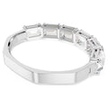 Swarovski Millenia bangle, Octagon cut, White, Rhodium plated
