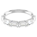 Swarovski Millenia bangle, Octagon cut, White, Rhodium plated