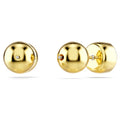 Swarovski Imber stud earrings, Round cut, White, Gold-tone plated
