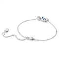 Swarovski Mesmera bracelet, Mixed cuts, Blue, Rhodium plated