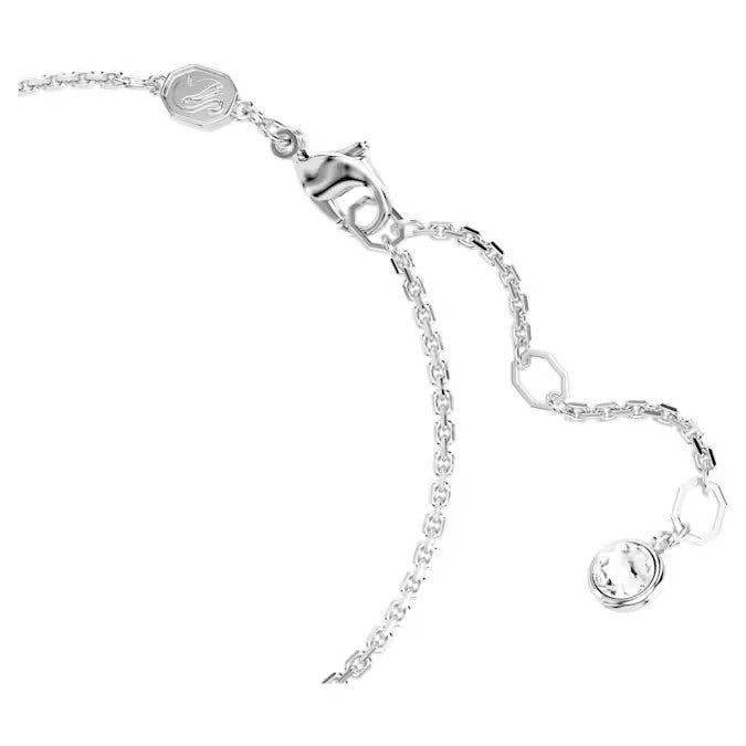 Swarovski Hyperbola bracelet, Infinity, White, Rhodium plated