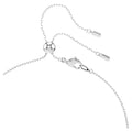 Swarovski Ariana Grande x Swarovski Y necklace, Crystal pearl, Mixed cuts, Heart, White, Rhodium plated
