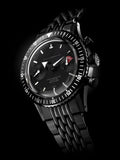 Nivada Grenchen Chronomaster 38mm Full Black Bracelet Watch 85015A19