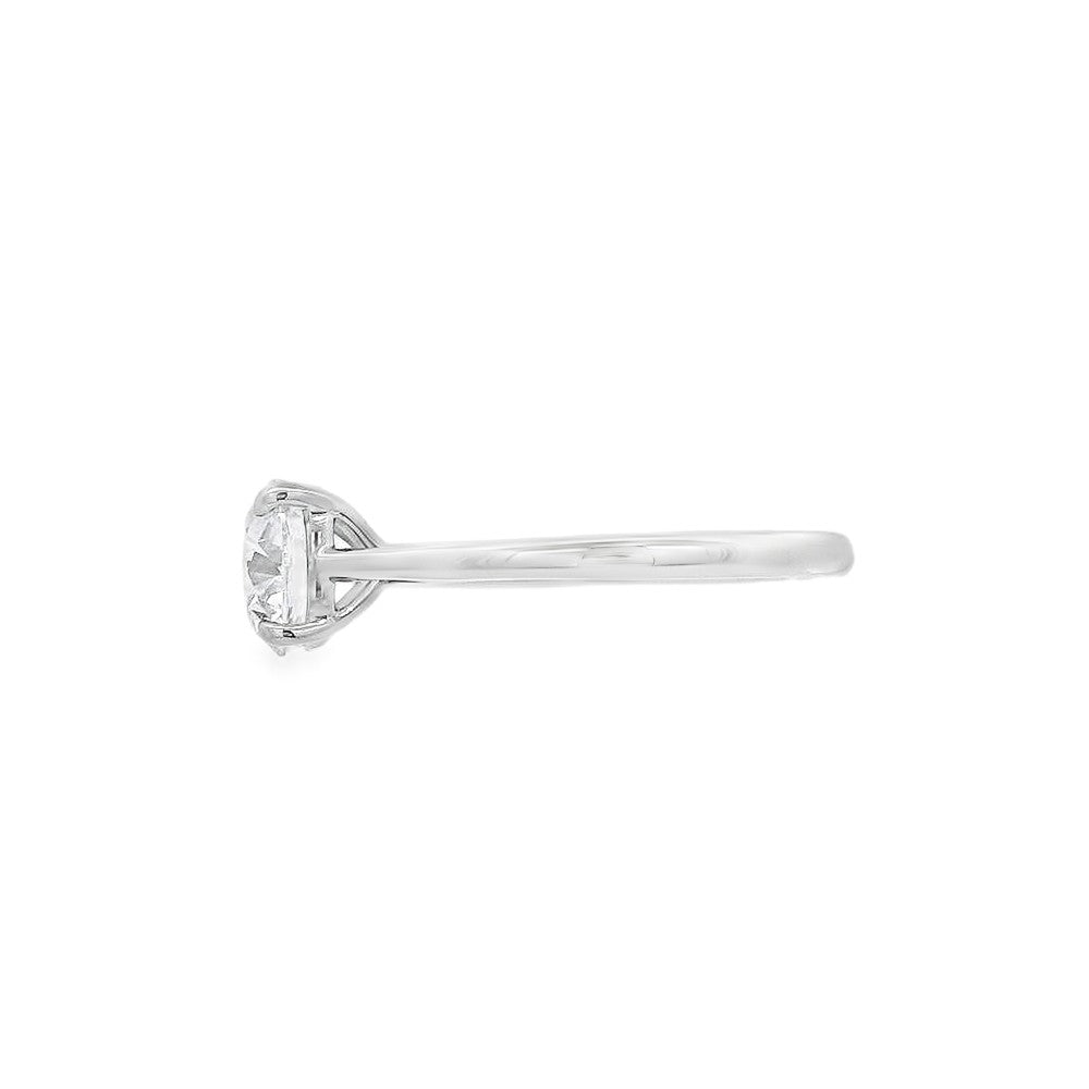Round Brilliant Cut Single Stone 1.54ct Lab Grown Diamond, Platinum Ring