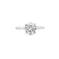 Round Brilliant Cut Single Stone 1.54ct Lab Grown Diamond, Platinum Ring
