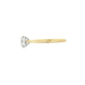 Round Brilliant Cut Single Stone 1.09ct Lab Grown Diamond, 18ct Yellow Gold Ring