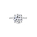 Round Brilliant Cut Single Stone 3.01ct Lab Grown Diamond, Platinum