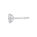 Oval Cut Single Stone 3.32ct Lab Grown Diamond, Platinum