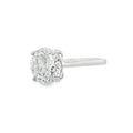 Round Brilliant Cut Single Stone 4.01ct Lab Grown Diamond, Platinum Ring