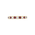 Ruby & Diamond 18ct Yellow Gold Eternity Ring