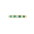 Emerald & Diamond 18ct Yellow Gold Eternity Ring