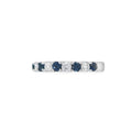 Sapphire & Diamond Platinum Eternity Ring