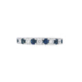 Sapphire & Diamond Platinum Eternity Ring