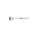Sapphire and Diamond 3 Stone, Platinum Ring