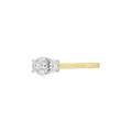 Diamond 3 Stone, 18ct Yellow Gold Ring