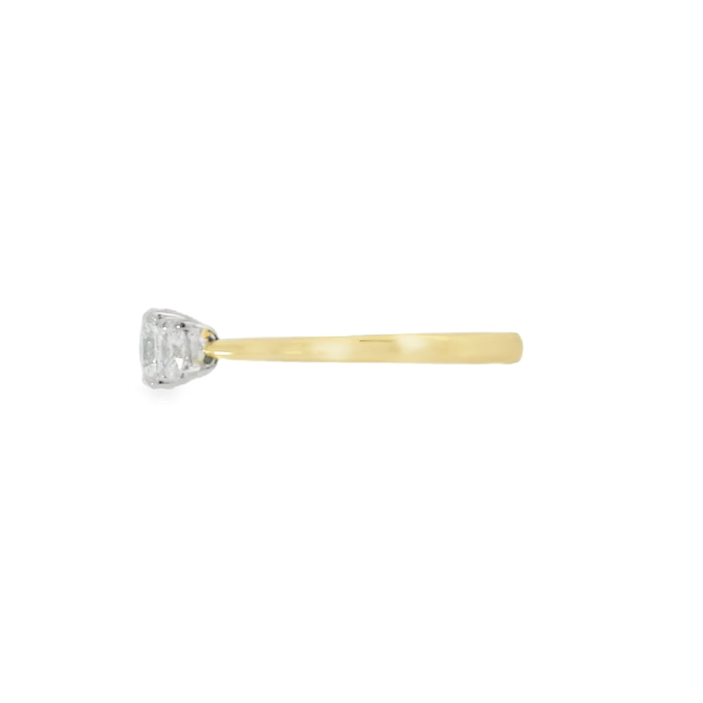 Diamond 3 Stone, 18ct Yellow Gold Ring