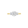 Diamond 3 Stone, 18ct Yellow Gold Ring