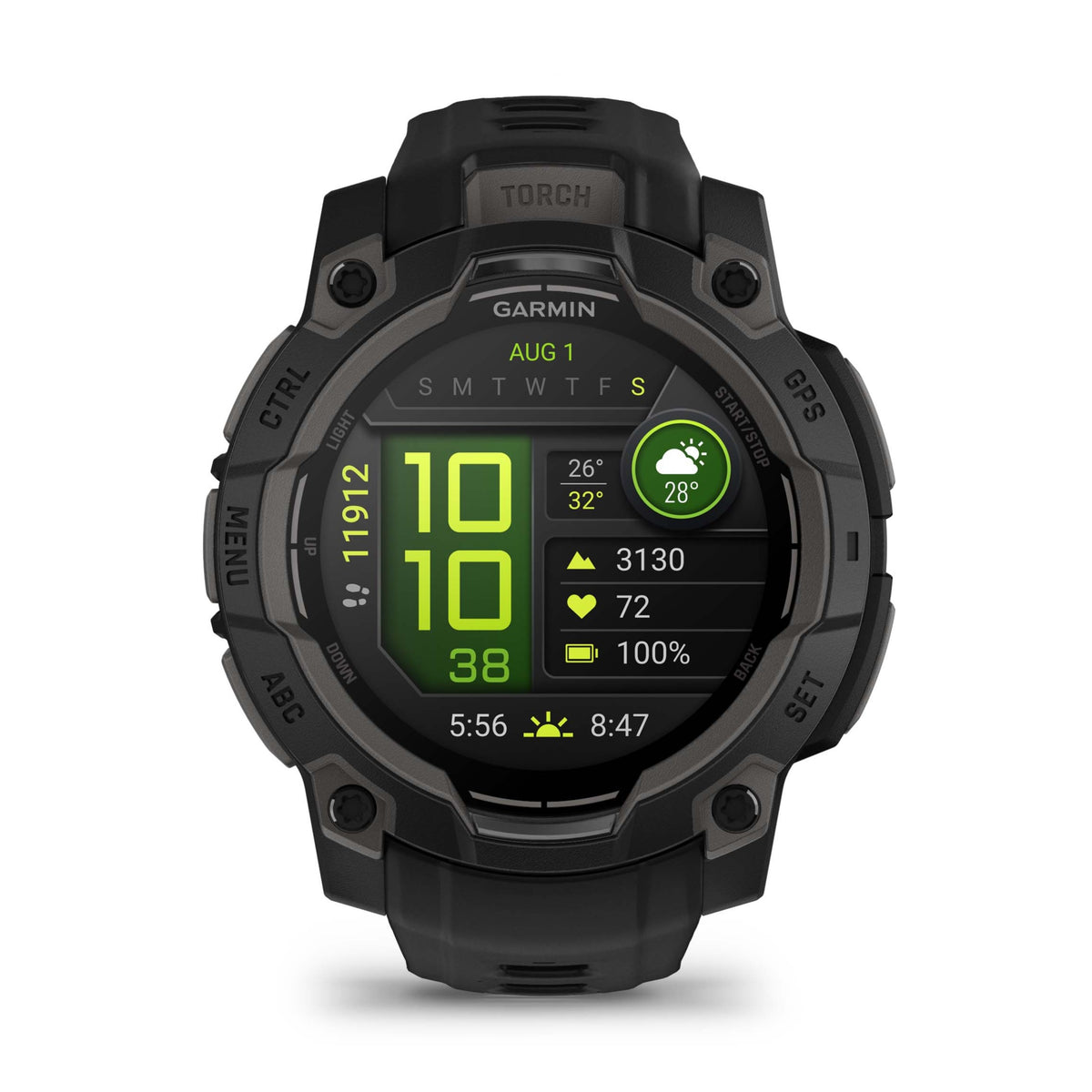 Garmin Instinct 3 - 45mm, AMOLED Black with Black Band 010-02936-00