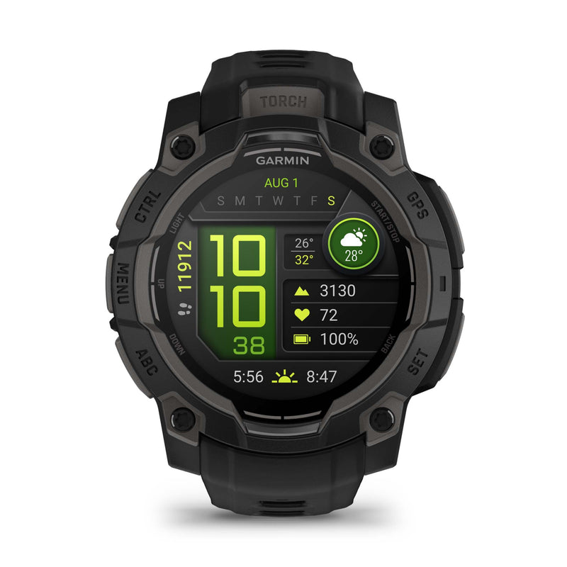 Garmin Instinct 3 - 45mm, AMOLED Black with Black Band 010-02936-00