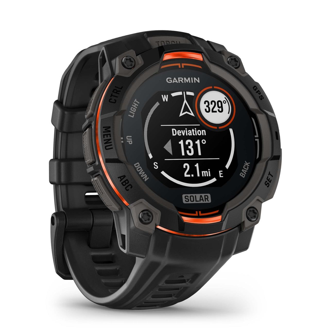 Garmin Instinct 3 - 45mm, Solar Black with Black Band 010-02934-00