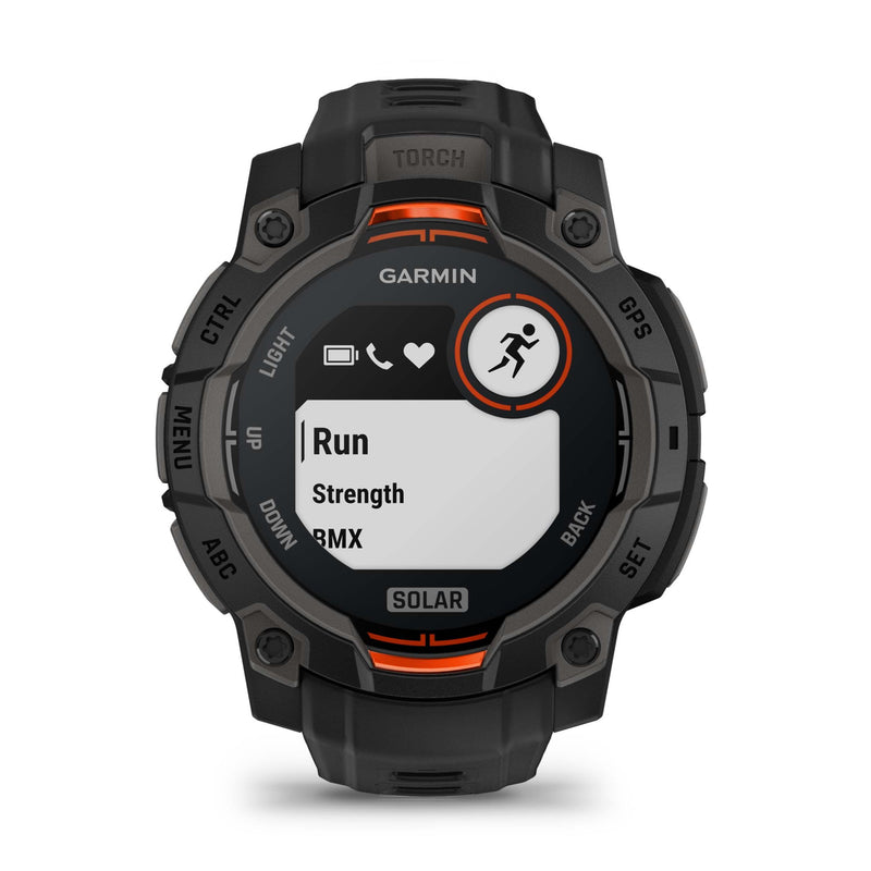 Garmin Instinct 3 - 45mm, Solar Black with Black Band 010-02934-00