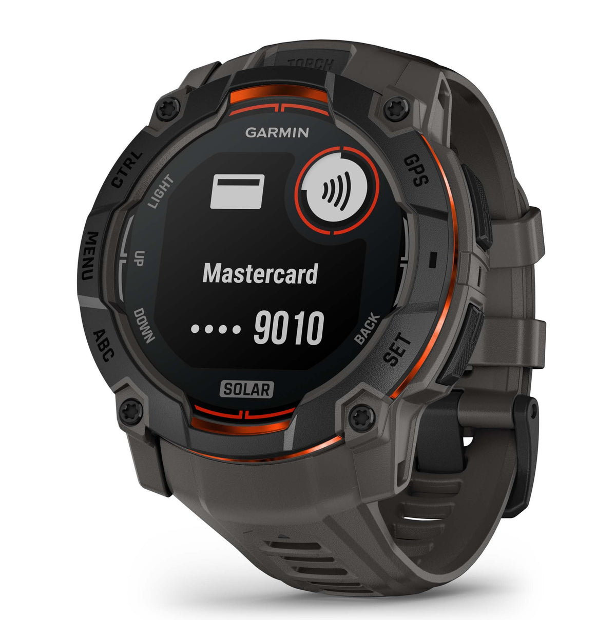 Garmin Instinct 3 - 50mm, Solar Black with Charcoal Band 010-02935-00