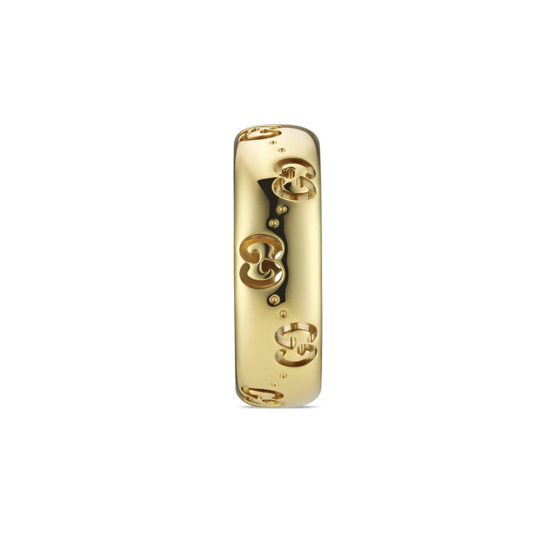 Gucci Icon GG Thin 18ct Yellow Gold Ring