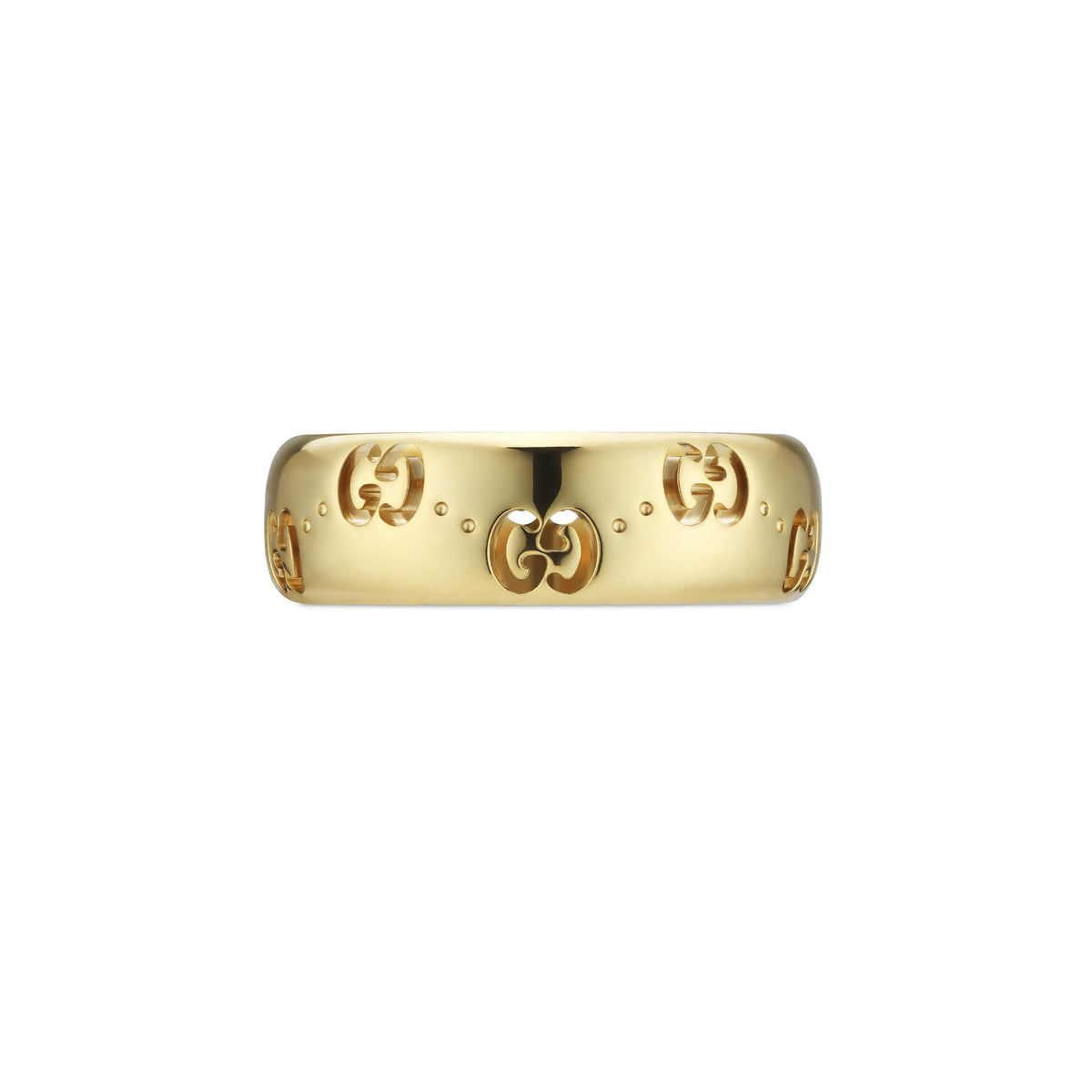 Gucci Icon GG Thin 18ct Yellow Gold Ring