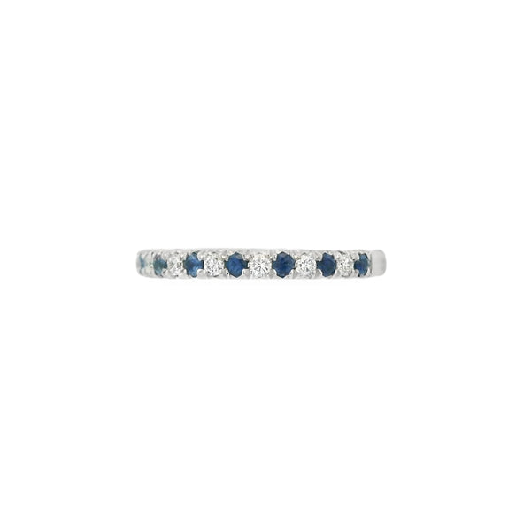 Sapphire & Diamond Platinum Eternity Ring