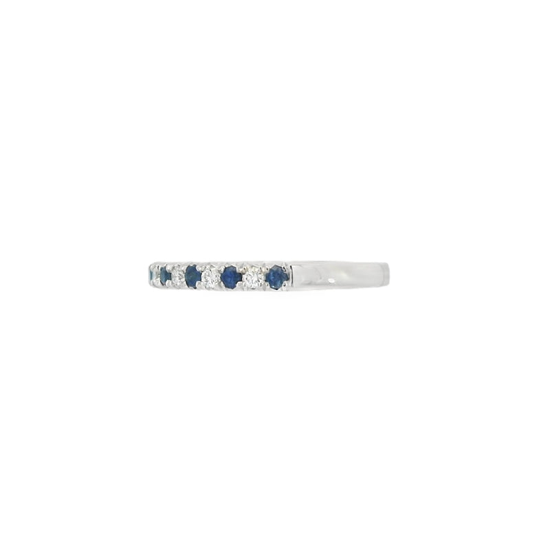 Sapphire & Diamond Platinum Eternity Ring