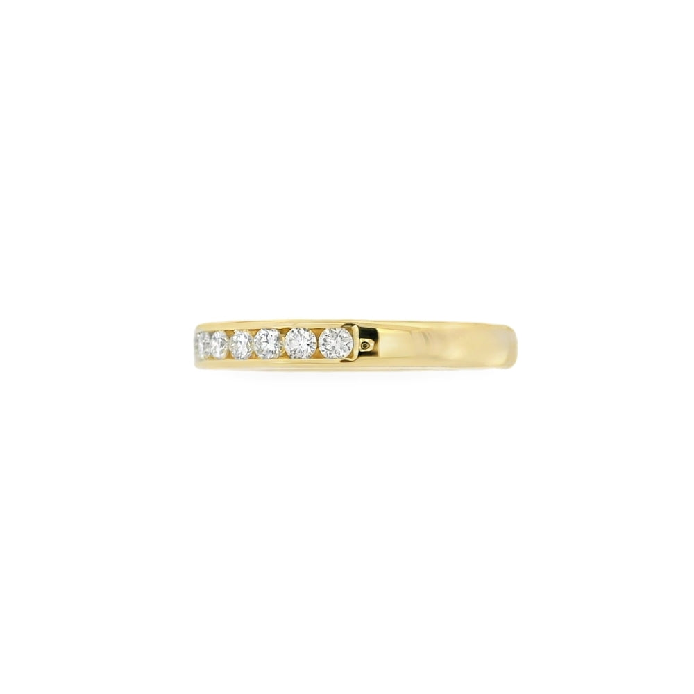 Diamond Channel Set 18ct Yellow Gold Ring