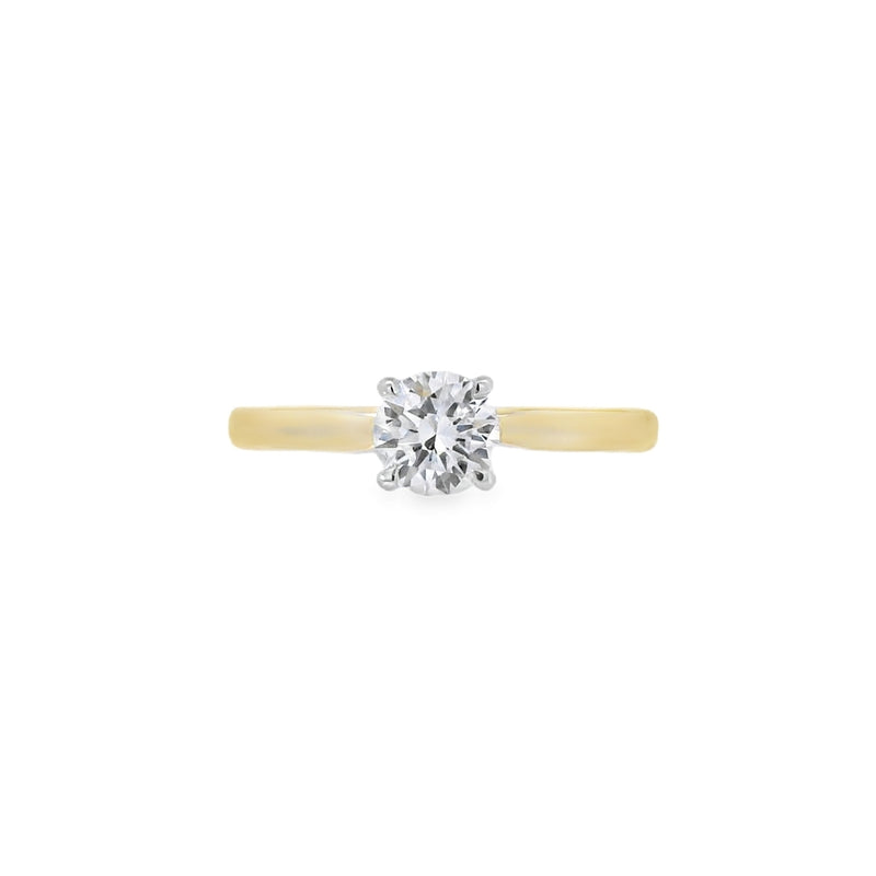 Yellow Gold 0.50ct Round Brilliant Cut Diamond Ring
