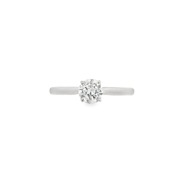 Platinum 0.50ct Round Brilliant Cut Diamond Ring