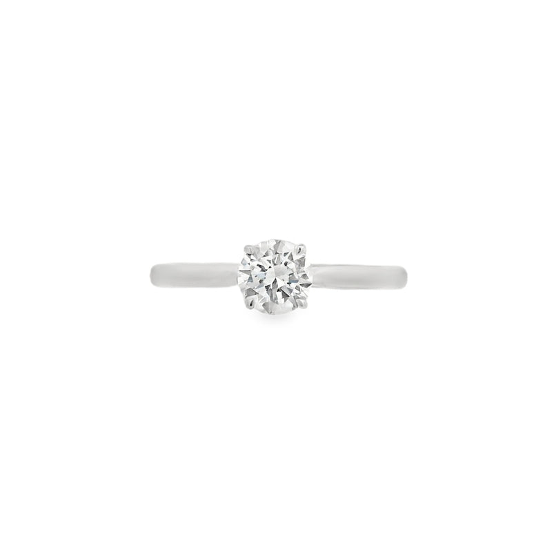 Platinum 0.50ct Round Brilliant Cut Diamond Ring