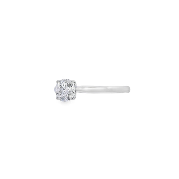 Platinum 0.70ct Round Brilliant Cut Diamond Ring