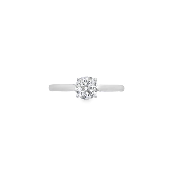 Platinum 0.70ct Round Brilliant Cut Diamond Ring